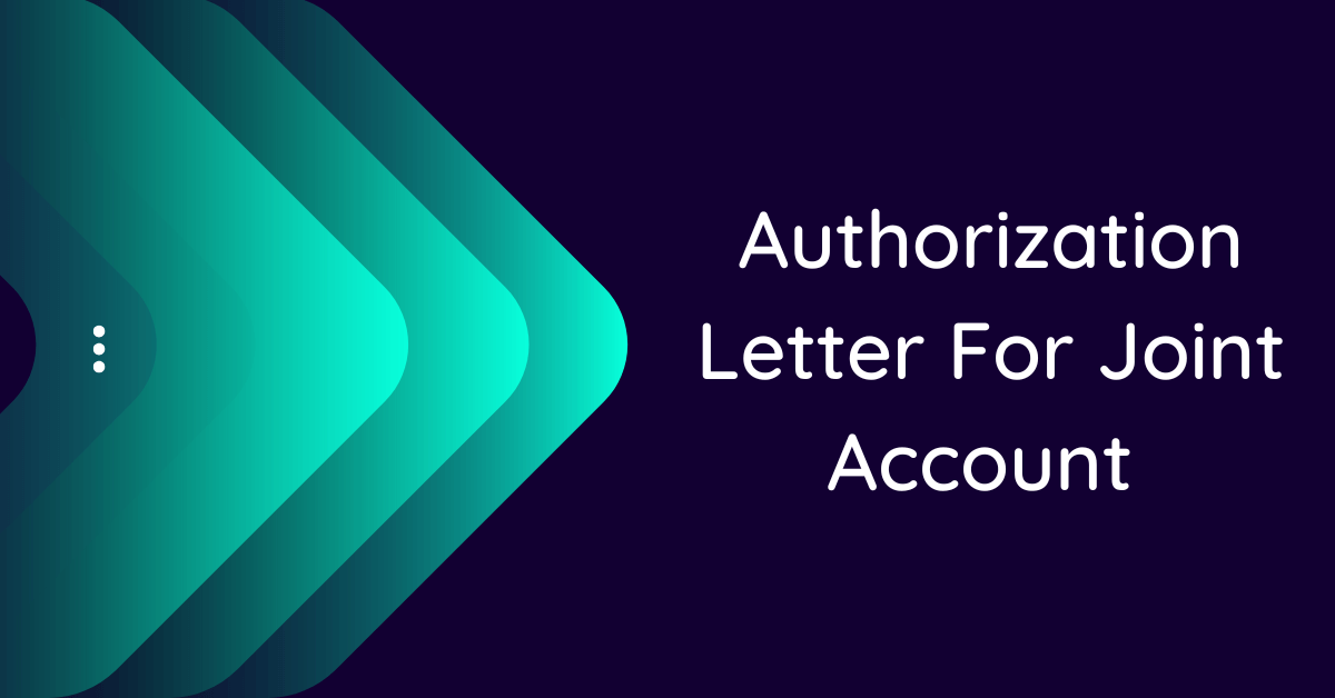 application letter for joint account in bank