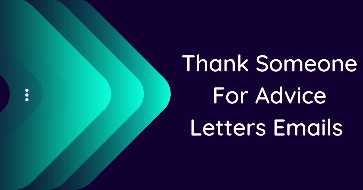 How To Thank Someone For Advice Email