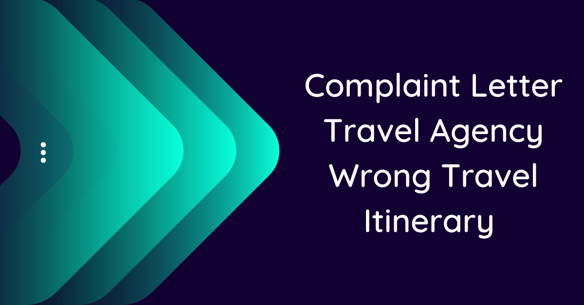 travel agency dispute